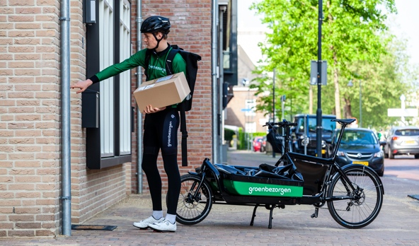 Fietskoerier avond Uden, Veghel of Oss